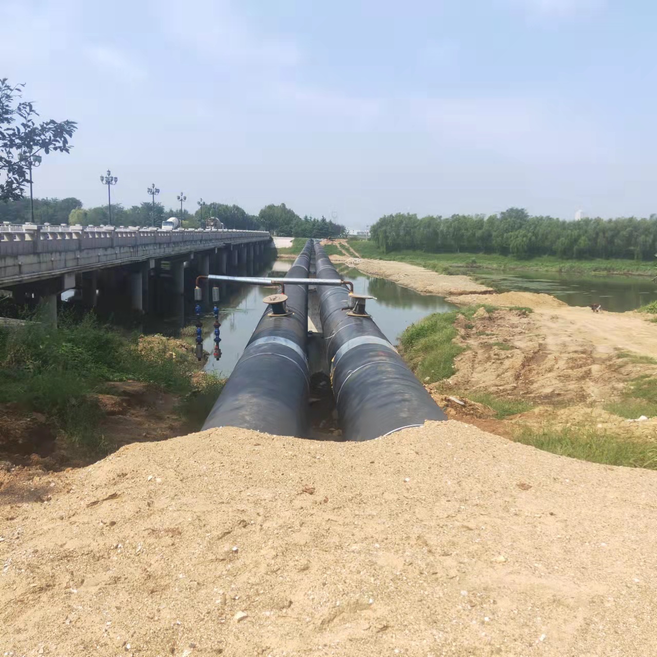 仙桃西气东输管道施工输油管道清洗